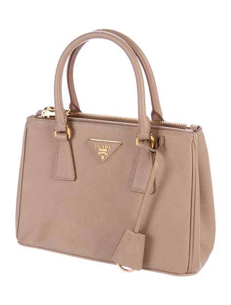 prada saffiano tote tan|Prada saffiano lux mini.